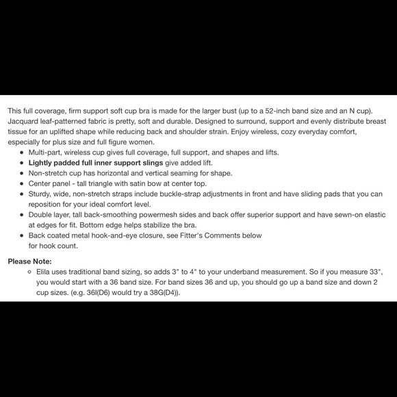 Size 48J Brand New Elila Jacquard black bras - Picture 3 of 5